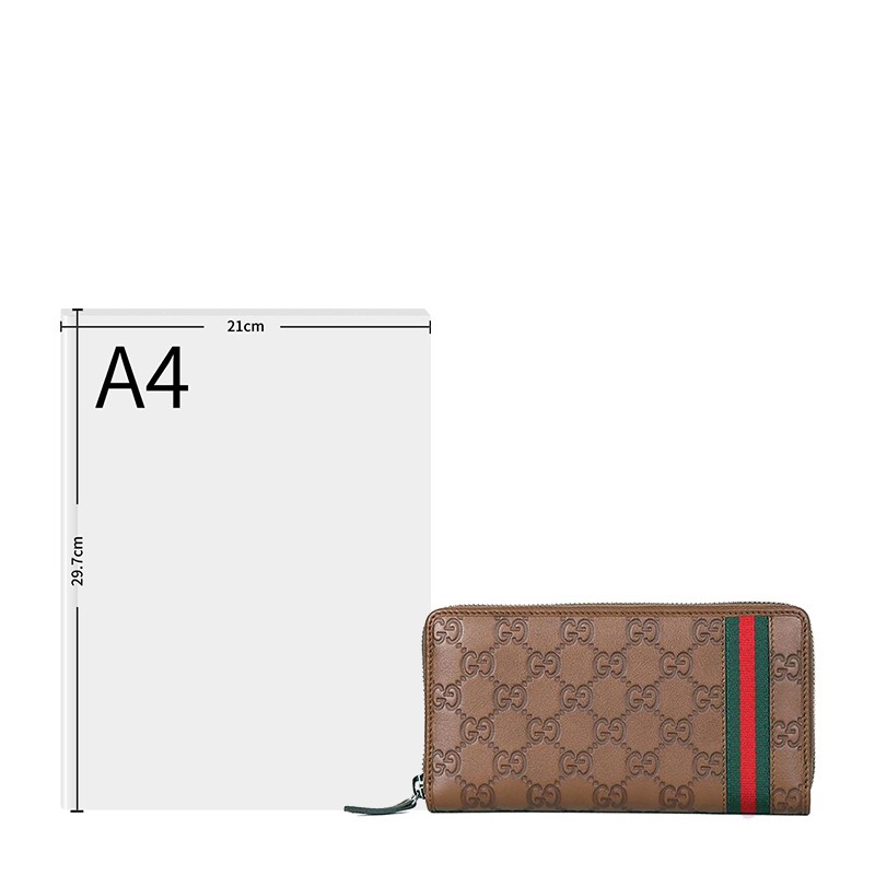 Leather zip around wallet with Double G - Gucci Women's Zip Around  5364500YKBT1060