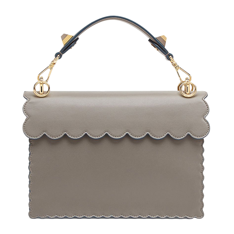 FENDI 手袋 FENDI Baguette Chain Midi Shoulder Bag Leather Yellow 8BR793