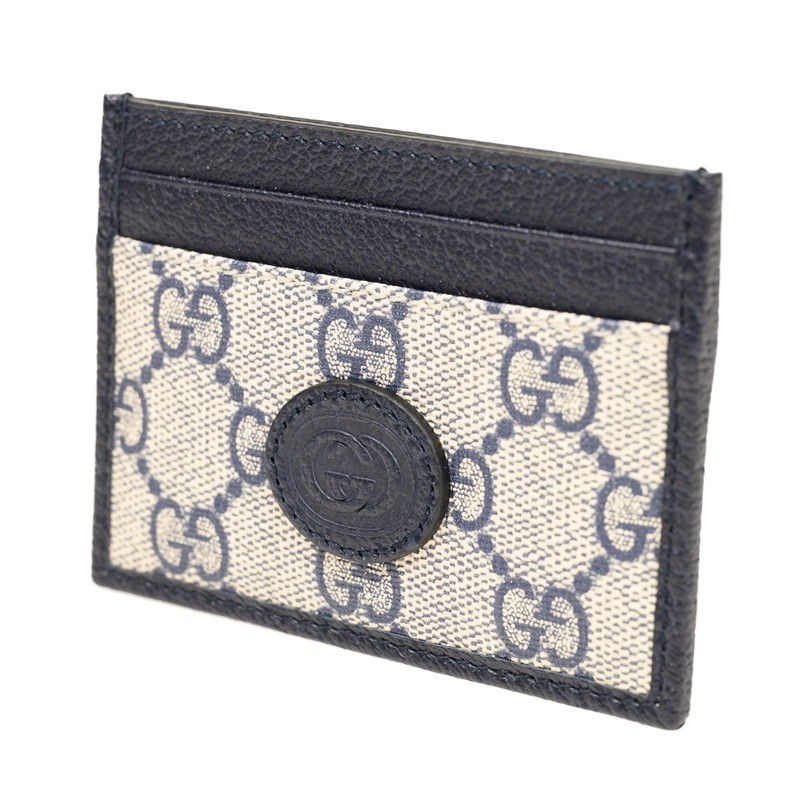 NEW GUCCI WALLETS SUPREME 673002 K9GSN 4075 CARD HOLDER