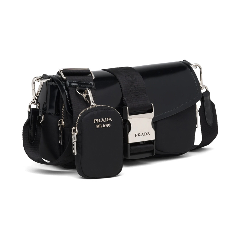 PRADA トートバッグ 1BA878 UWL F098L【ランク：AB】 Black Prada Re-Edition 1995 Chaîne Re-Nylon pouch | PRADA