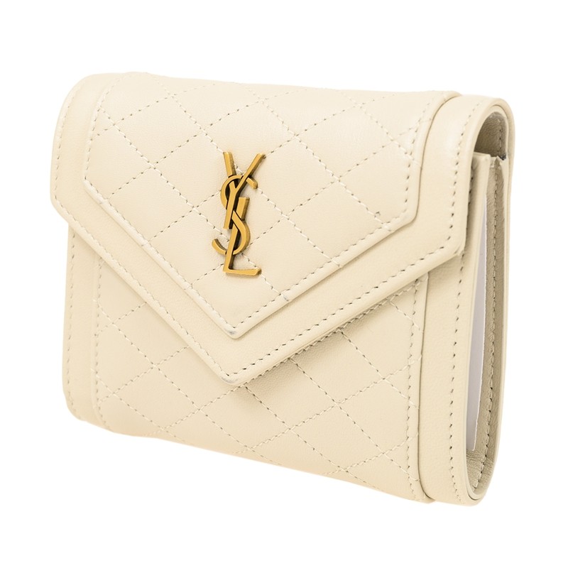 Saint Laurent White Monogram Card Holder 423291 BOW02 9207