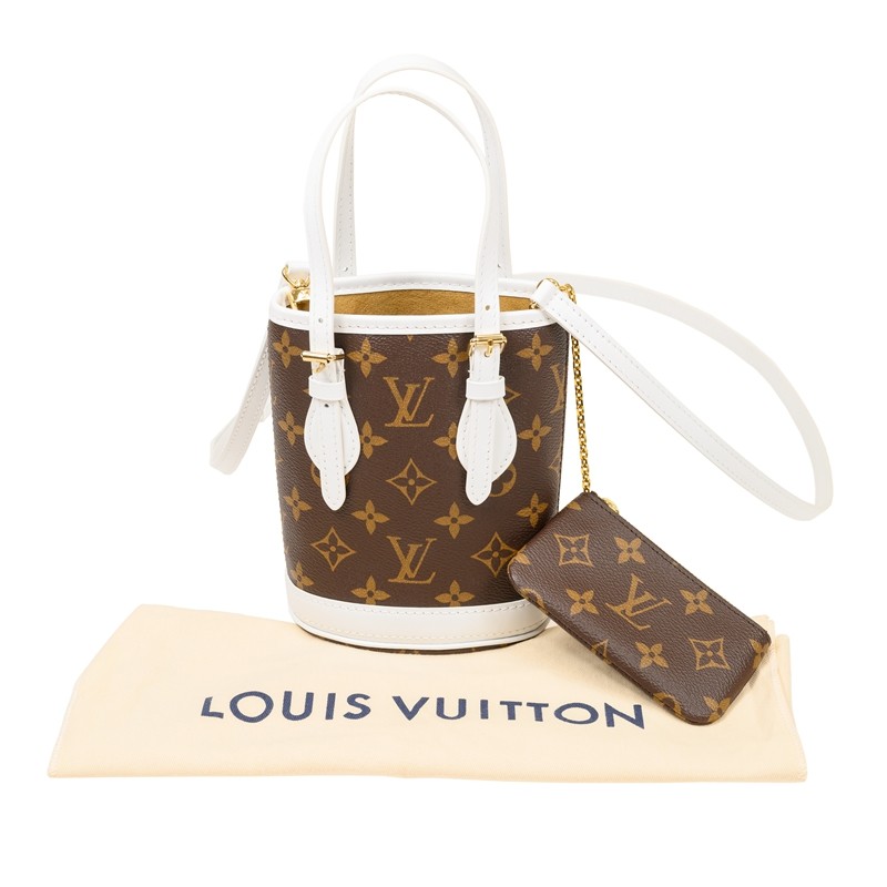 Louis Vuitton Nano Bucket Bag White M81489