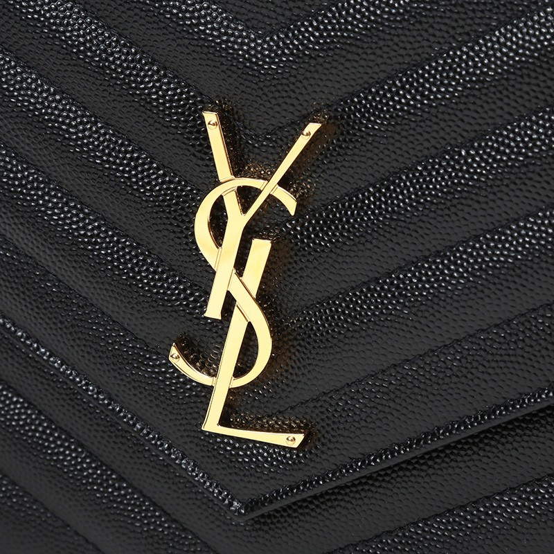 NEW YSL SAINT LAURENT BAGS 617662 BOW01 1000 CLUTCH BAG