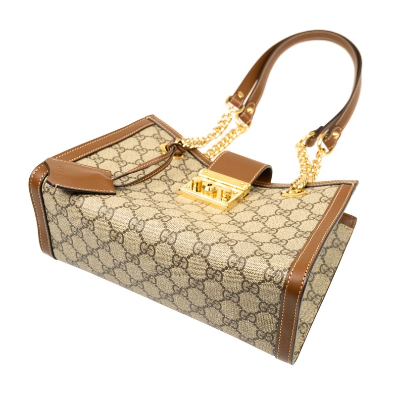 国内発送 GUCCI スモール ショルダーバッグ 498156 KHNKG 8534 WMNS) Gucci Padlock GG Bag Small-Size Brown 498156-KHNKG-8534