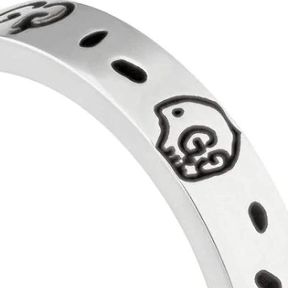 NEW GUCCI RING YBC477339001 SILVER SILVER Celebrity standing