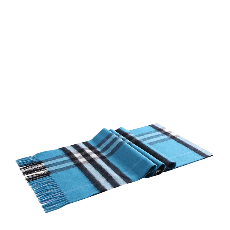 NEW BURBERRY SCARFS 3978135 WOOL LIGHT BLUE