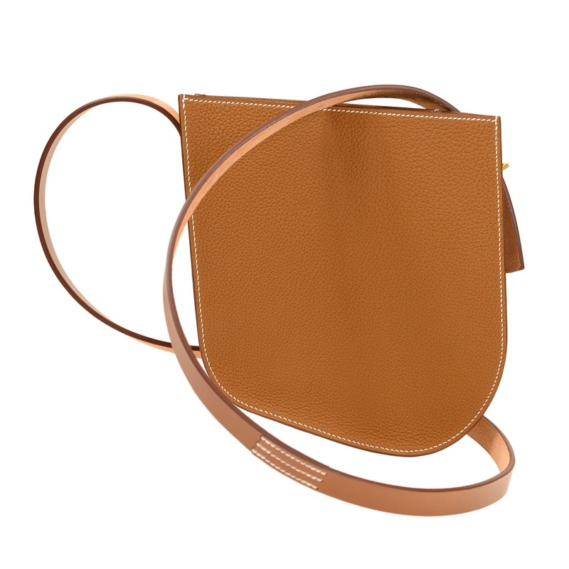 エルメス Perspective Cavaliere21 ショルダーバッグ ゴールド NEW HERMES BAGS PERSPECTIVE CAVALIERE 21 37 CROSSBODY BAG