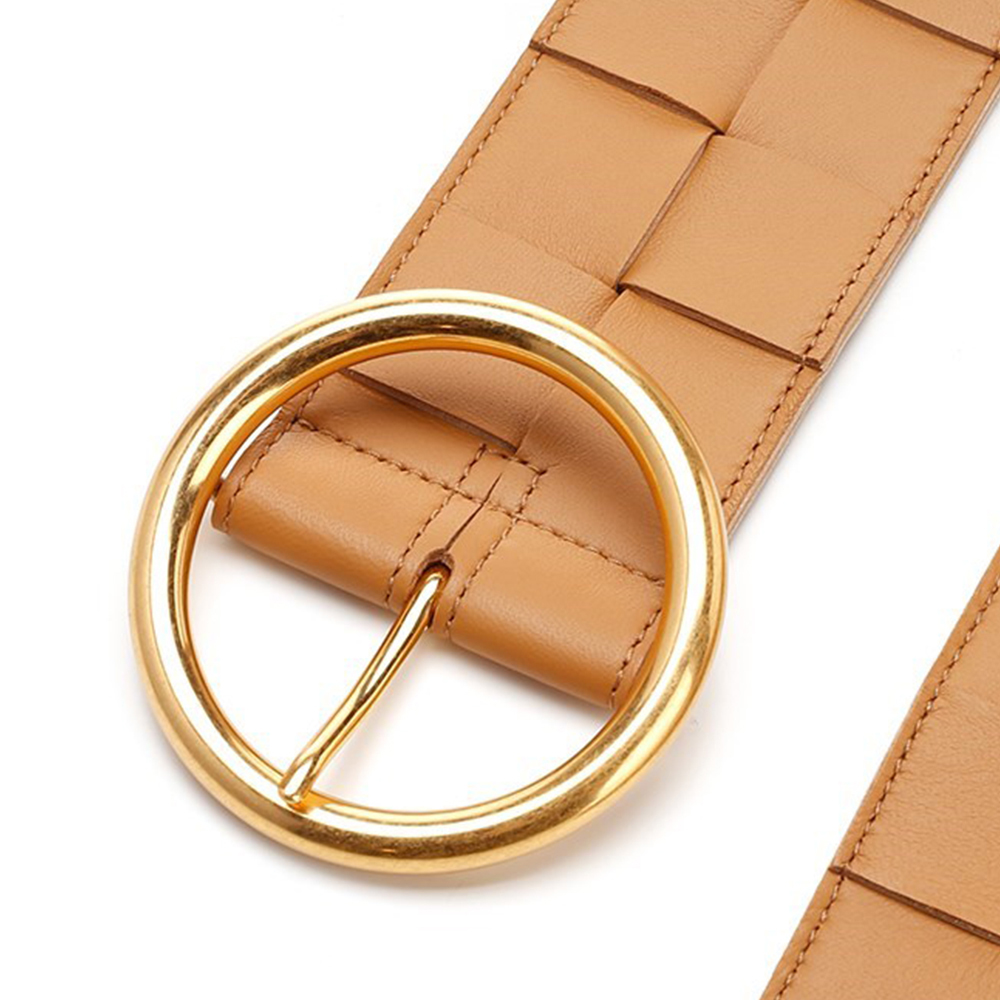 ベルト BOTTEGA VENETA Woman Belt Camel 577933 VMAY2 7616 BOTTEGA VENETA: belt in woven nappa - Camel | Bottega Veneta