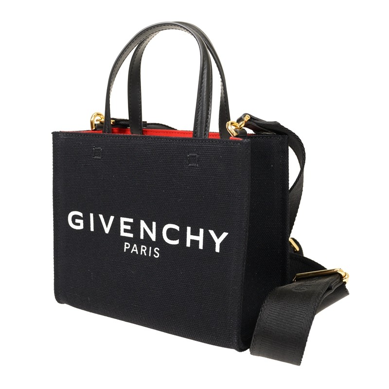 GIVENCHY｜ (BB50N0B1ME 001) Mini G-Tote shopping bag in 4G embroidery in - black