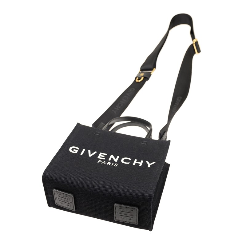 GIVENCHY｜ (BB50N0B1ME 001) Medium G-Tote shopping bag in 4G embroidery with chain in