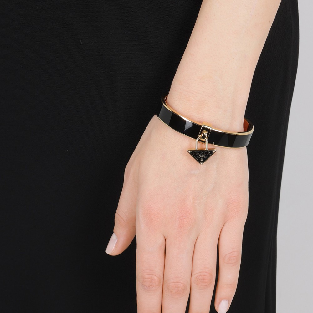 NEW PRADA BRACELET 1IB440 2BA6 F0J05 METAL BLACK