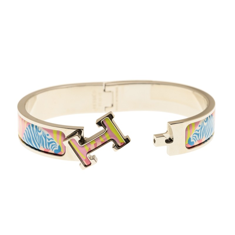 HERMES エルメス ブレスレット BRACELET H PATTERN (04) PINK SS SMALL-