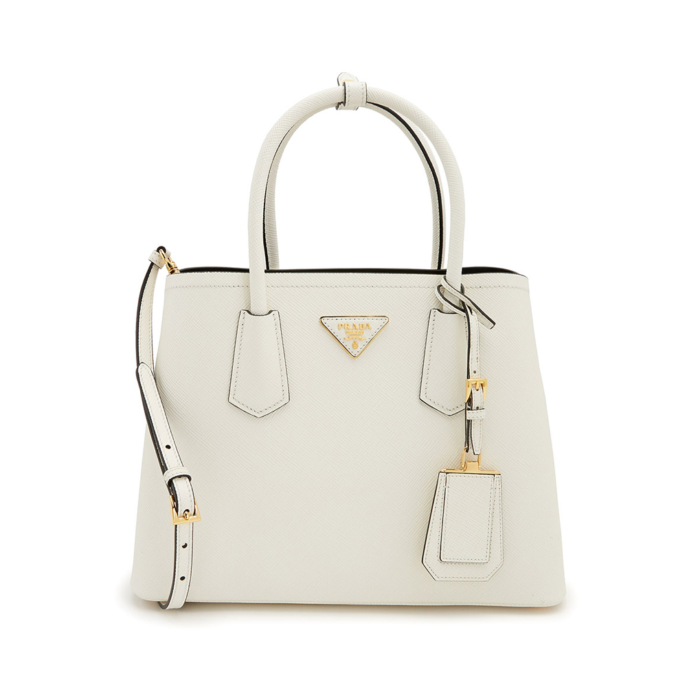 PRADA｜ (1BG443 XOG 2A4A F0002) Black Small Prada Double Saffiano Leather Bag | PRADA