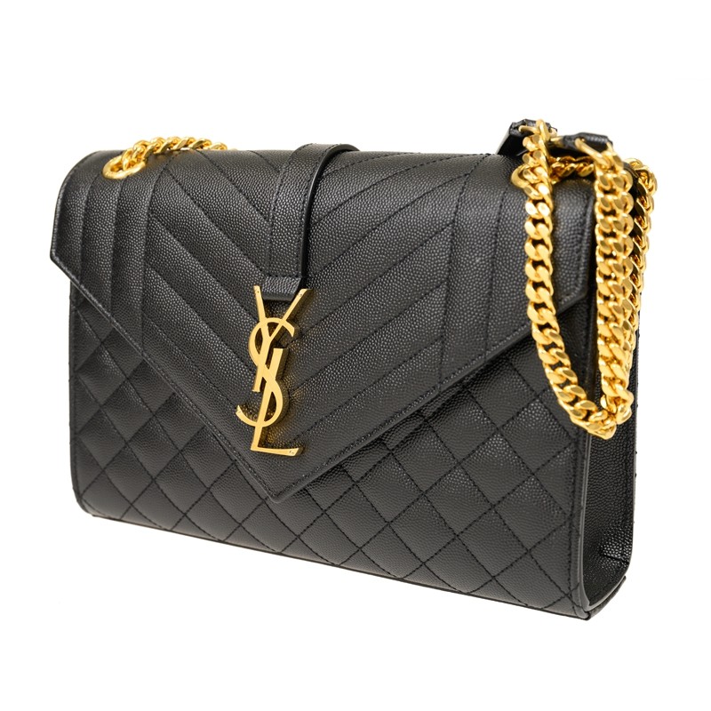 全新YSL / SAINT LAURENT 聖羅蘭手袋ENVELOPE 600185 BOW91 1000