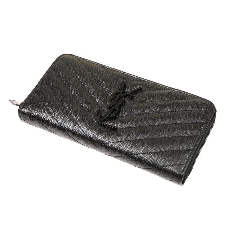 SAINT LAURENT PARIS｜LONG WALLETS (358094 BOW01 1000) サンローラン SAINT LAURENT 財布 長財布 SAINT LAURENT PARIS