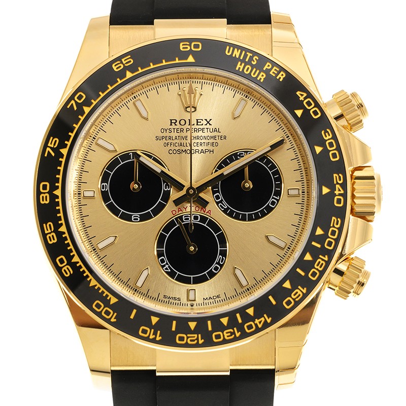 NEW ROLEX GOLDEN AND BLACK DAYTONA 126518LN-0012 GOLDEN AND BRIGHT
