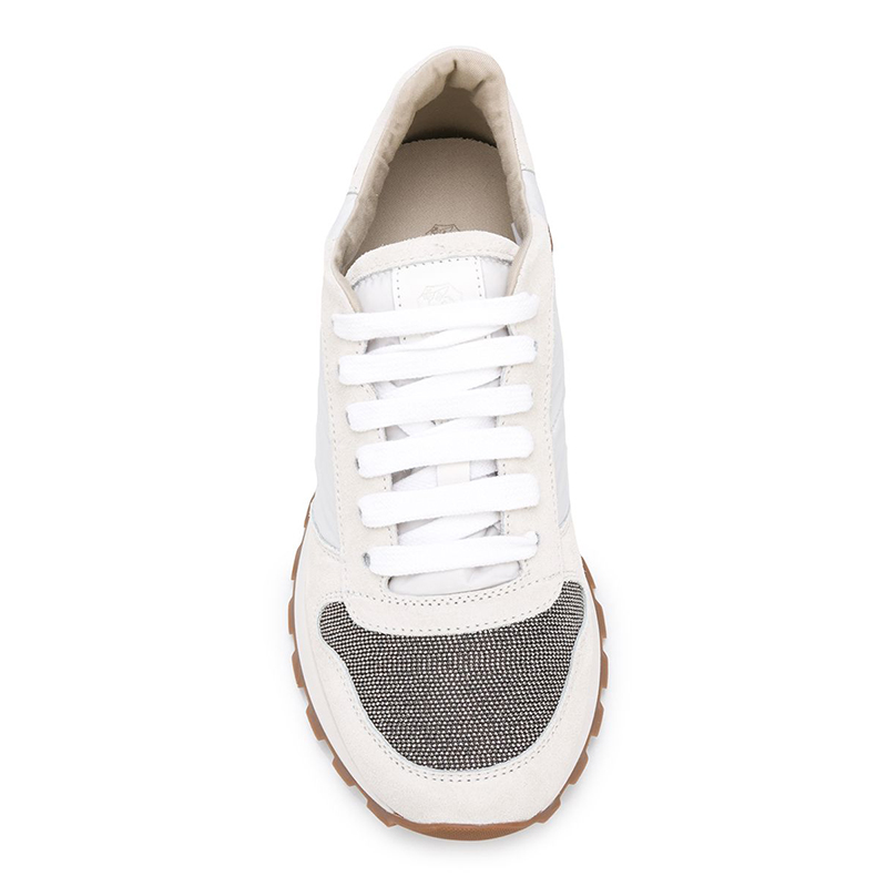 NEW BRUNELLO CUCINELLI SHOES MZSFG1960 C6280 LEATHER BLANC