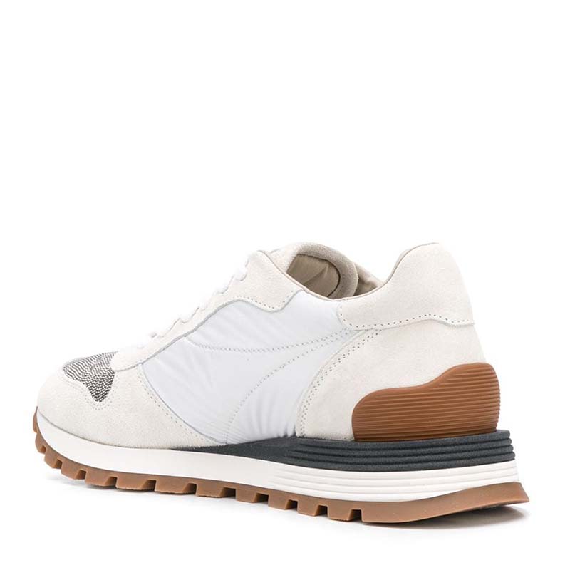 スニーカー BRUNELLO CUCINELLI MZSFG1960 C6280 Sneakers NEW BRUNELLO CUCINELLI SHOES MZSFG1960 C6280 LEATHER BLANC