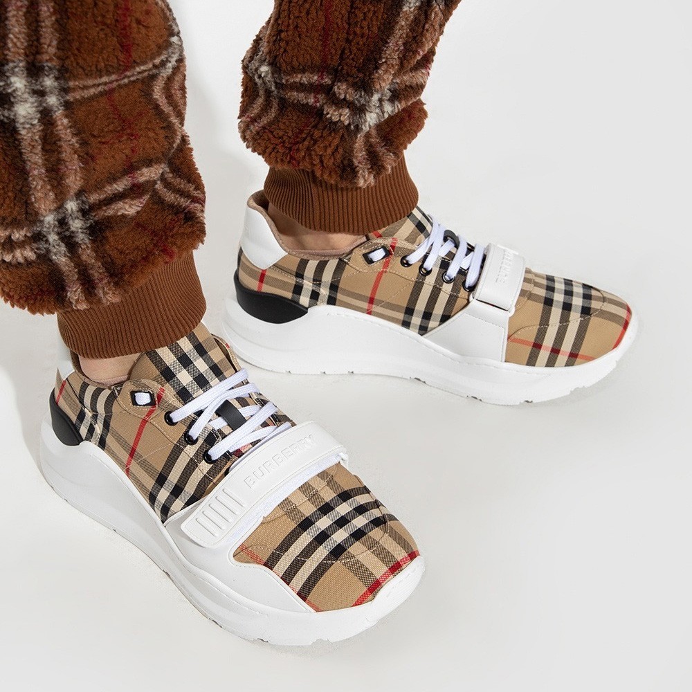 NEW BURBERRY SHOES 8048577 COTTON BROWN 43YRAD