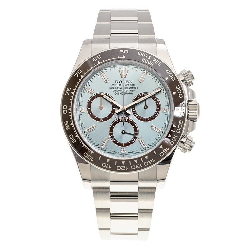 NEW ROLEX DAYTONA 126506-0002 A ICE BLUE, BAGUETTE DIAMONDS