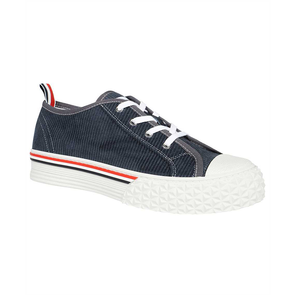 THOM BROWNE 深藍色男士帆布鞋MFD260A-F0220-415