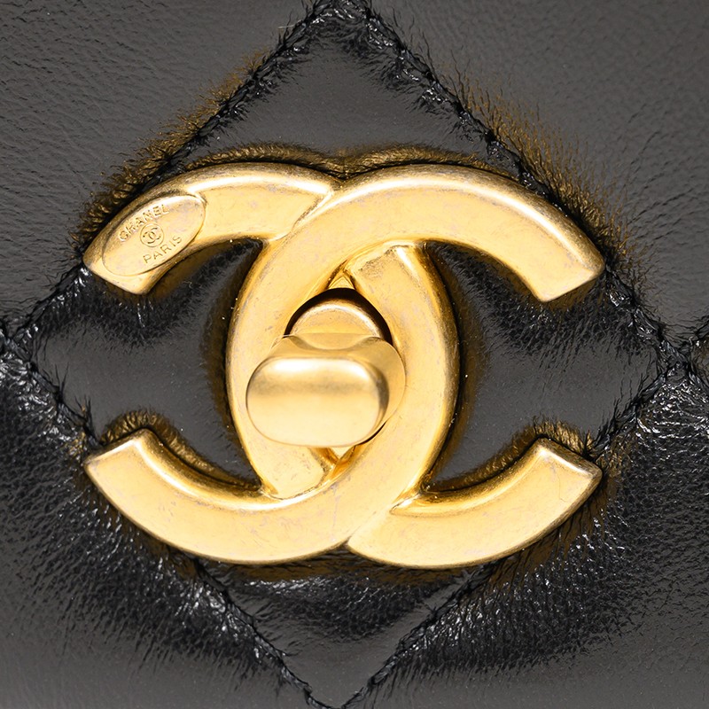 【新品】CHANEL 手袋 CHANEL 【激減優惠】菱格牛皮皮革Chain Shoulder金扣手挽肩背兩