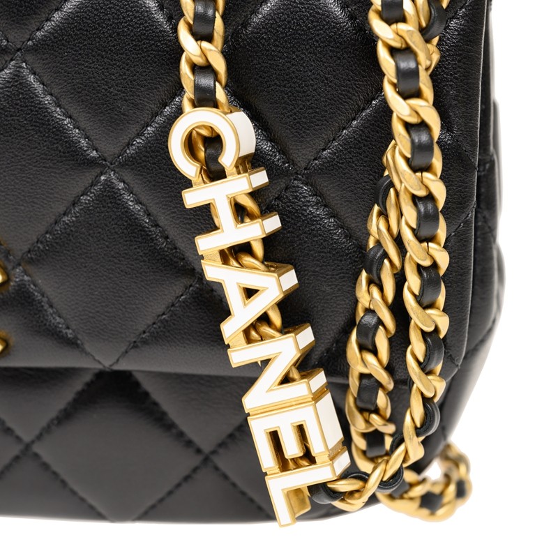 並行輸入品CHANEL手袋 全新CHANEL 香奈兒手袋AP1447 金扣單肩包/斜挎包