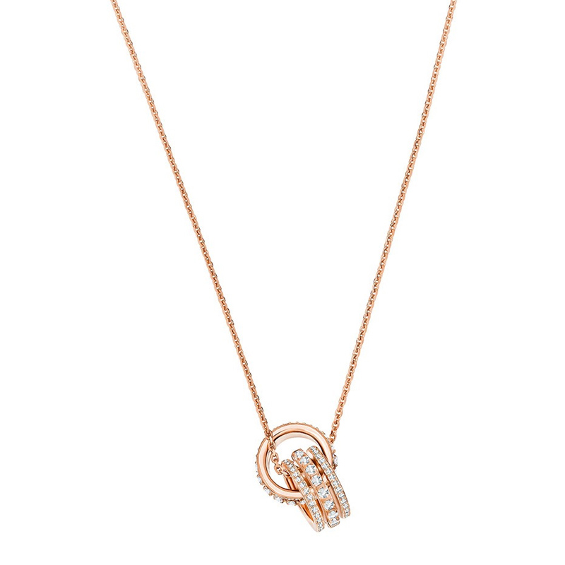 NEW SWAROVSKI FURTHER NECKLACE 5419853 PINK GOLD ROSE GOLD
