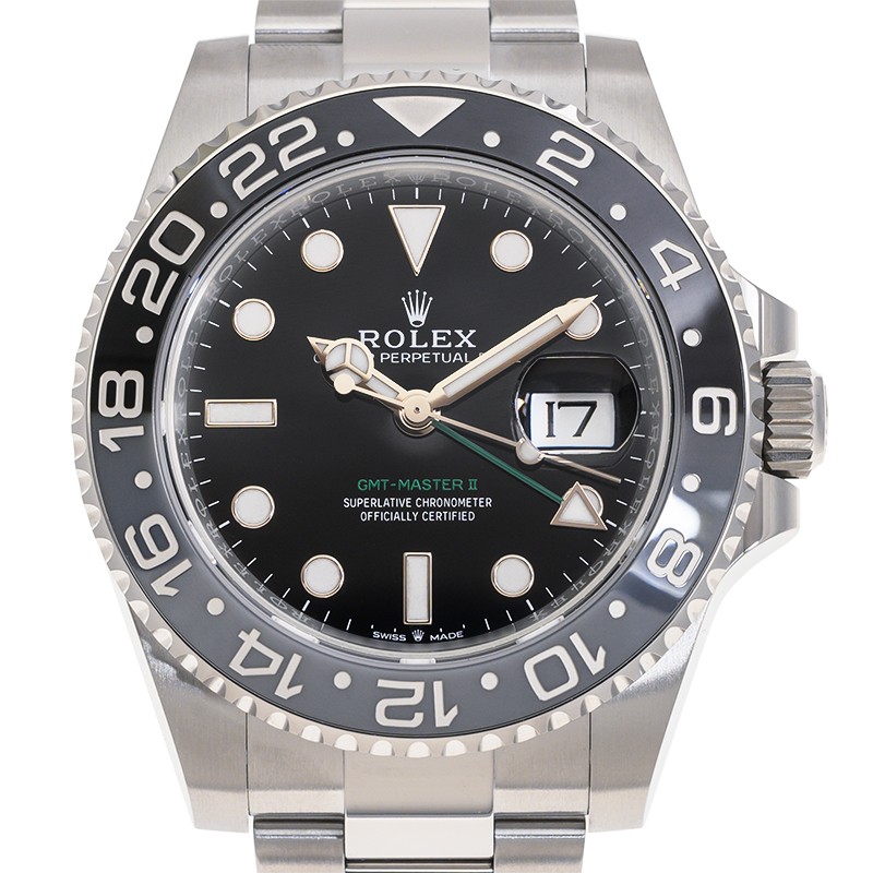 ROLEX 新型現行BOX 4個HK Rolex Oyster Perpetual - Silver Concentric Arabic Dial