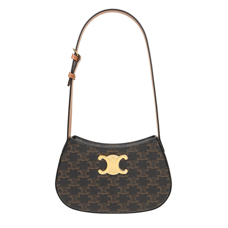 【VIP価格】CELINE Tilly Leather Shoulder Bag undefined Medium tilly bag in shiny calfskin | CELINE | 24S