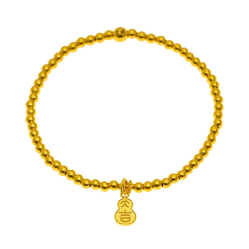 NEW CHARMS BRACELET CLASSIC GOLD 古法手串 999足金 GOLD