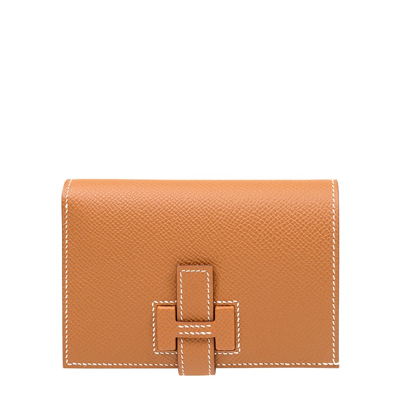 人気☆彡{HERMES} Portefeuille New H Passant Compact Gold New H Passant Compact wallet | Hermès USA