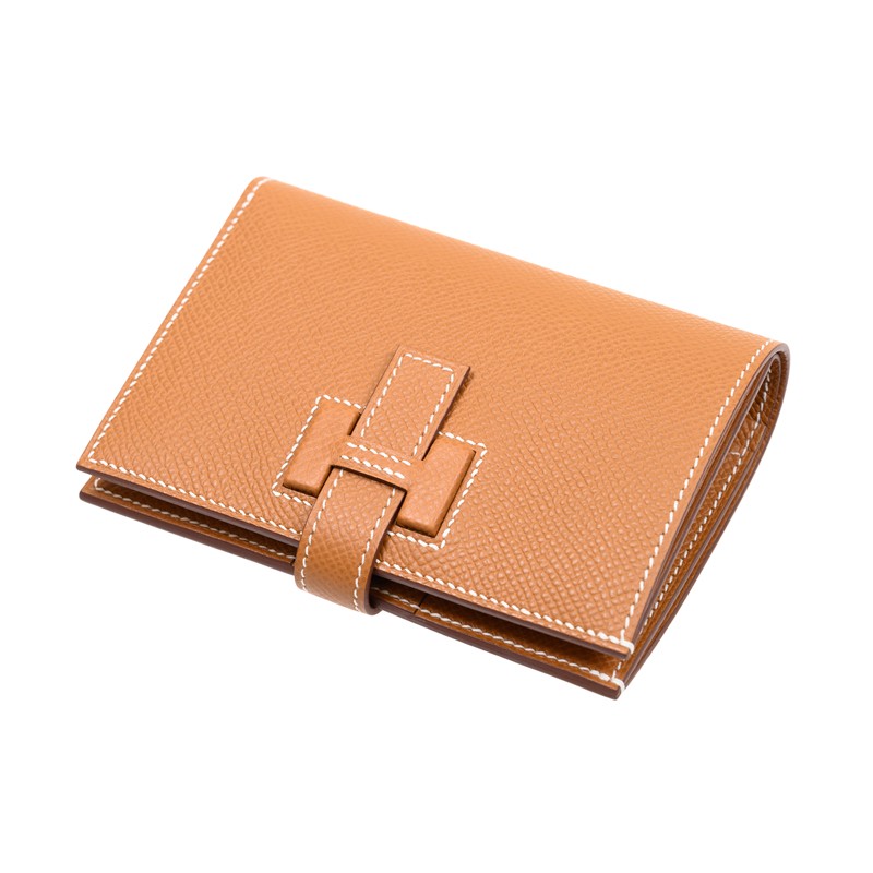 人気☆彡{HERMES} Portefeuille New H Passant Compact Gold New H Passant Compact wallet | Hermès USA