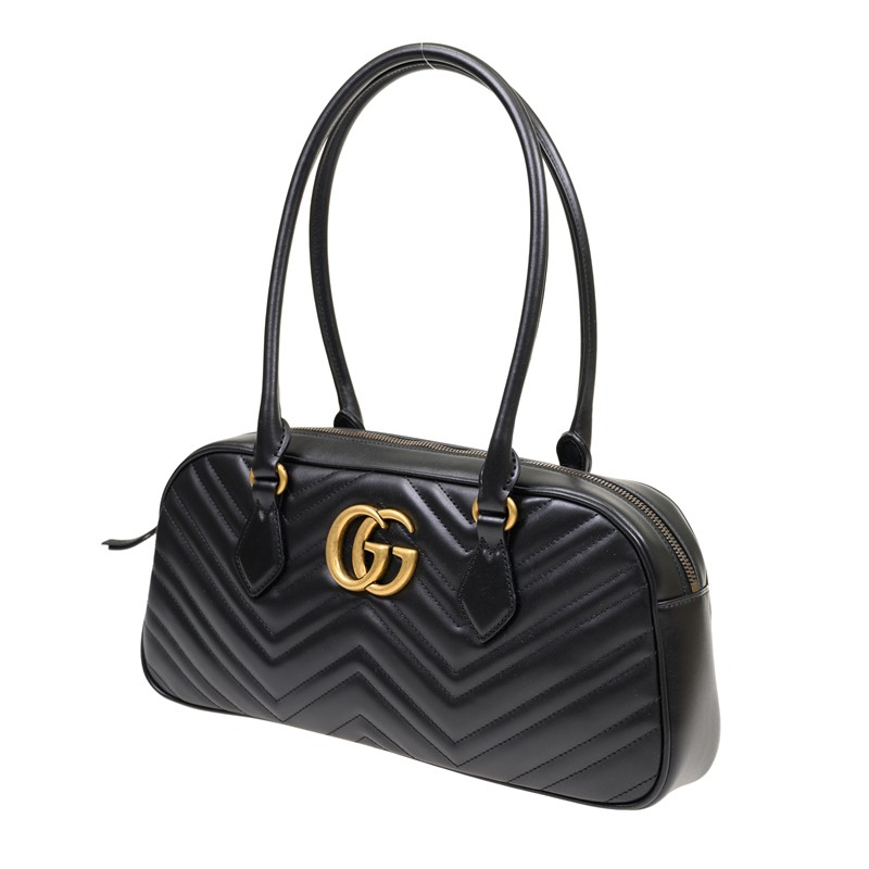全新GUCCI 古馳手袋GG MARMONT 795218 AABZB 1000 單肩包/手提包